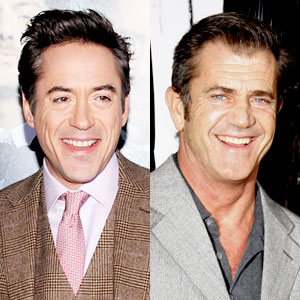 Robert Downey Jr., Mel Gibson Robert Downey Jr., Mel Gibson